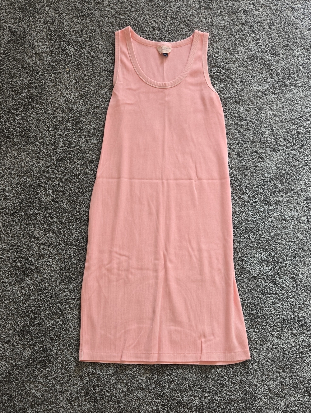 Universal Thread Light Pink Ribbed Tank Midi Dress